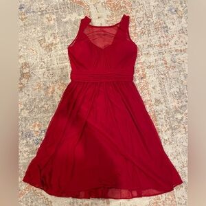 David’s Bridal Red Bridesmaid Dress